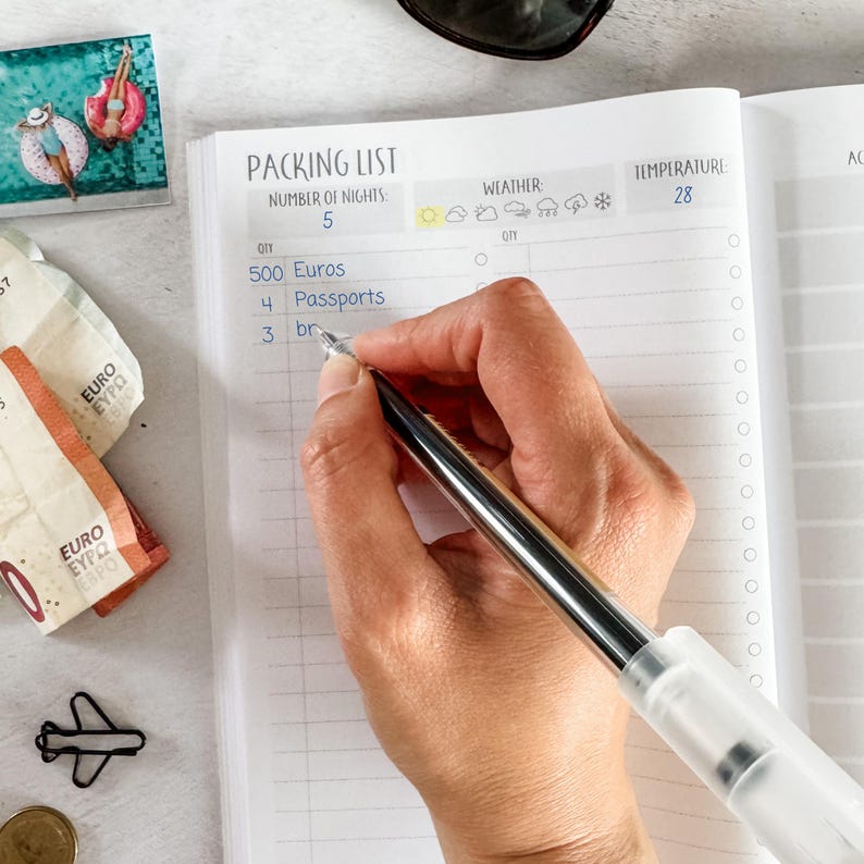 Ultimate Travel Journal | Personalised Adventure Gift | World Map & Photo Pages | Travel Planner and Diary immagine 10