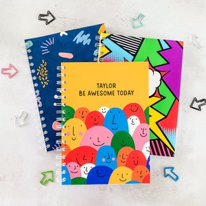 Planificador diario personalizado Elección de diseños Organizador semanal y diario sin fecha A5 Regalo para ella, Organizador de cuadernos planificador personalizado imagen 5