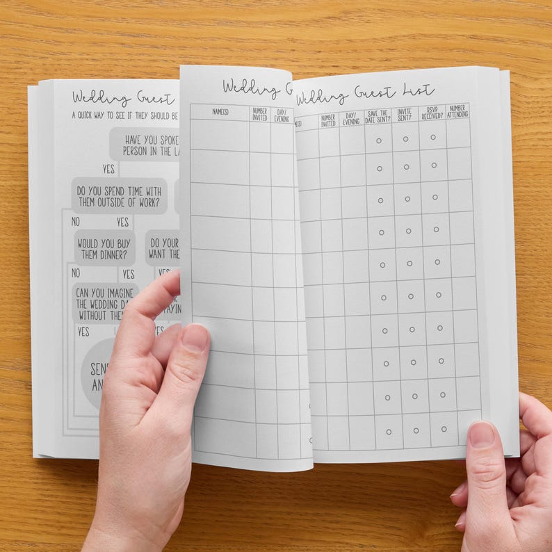 Personalised Wedding Planner | Engagement Gift for Bride | Wedding Organiser & Planning Book image 8