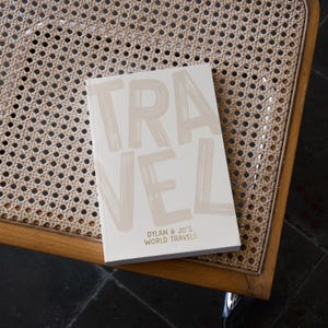 Personalised Travel Journal | Adventure Memory Book with World Map