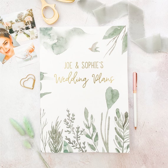 Personalised Wedding Planner Our Greatest Adventure Organiser Book Hardback