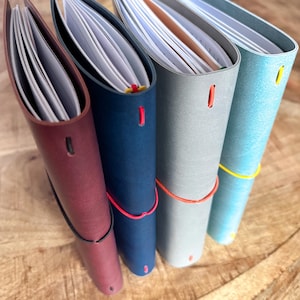Personalised A5 Refillable Notebook Holder | Vegan Leather Folio | Custom Refillable Planner & Journal Cover