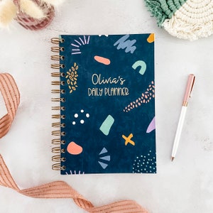 Agenda quotidien personnalisé Choix de modèles Agenda hebdomadaire et quotidien non daté A5 Cadeau de fête des mères pour elle Agenda personnalisé image 6