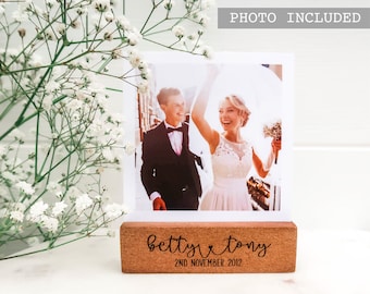 Personalised Wedding Gift - Polaroid Photo Block, Keepsake Gift, Personalized Wedding Engagement Gift, Gift for Couple, Valentine's Day Gift