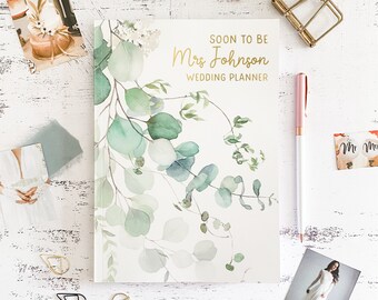Personalised Wedding Planner Book - Bride Gift - Personalized Wedding Planning Book - Gift for Her - Wedding Organiser - Engagement Gift