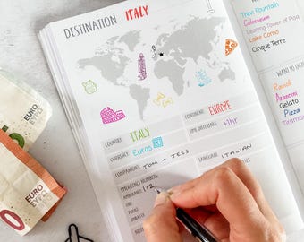 Personalised Travel Journal | A5 Adventure Keepsake Memory Book