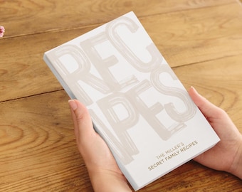 Family Favourites Cookbook | Personalised Recipe Book | Kitchen Keepsake | Gift for Mum, Dad or Grandma