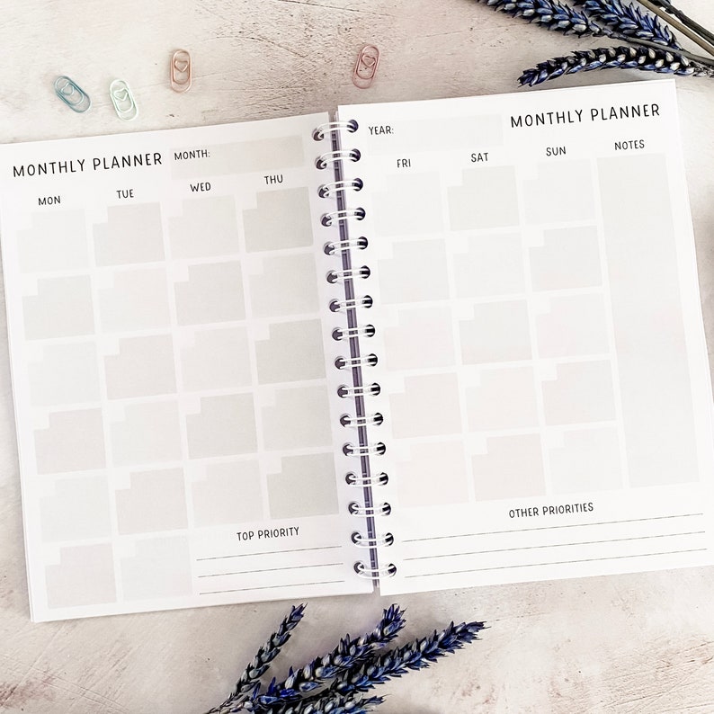 Personalisierter Tagesplaner Auswahl an Designs A5 Undatiert Wochen und Tagesplaner Muttertagsgeschenk für Sie Personalisierter Planer Bild 5
