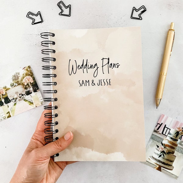 Gender Neutral Wedding Planner Book - Non-Binary Engagement Gift - LGBTQ+ Friendly - Engaged 2024 - Unisex Personalized Wedding Planning