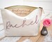 Wedding Thank you Gift - Personalised Bridesmaid Gift Make Up Bag - Maid of Honour Gift - Unique Gift for Bridal Party, Makeup Cosmetic Bags 