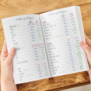 Personalised Wedding Planner | Engagement Gift for Bride | Wedding Organiser & Planning Book image 3