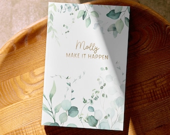 2026 Personalised Diary | Eucalyptus or Neutral Design | A5 Custom Journal