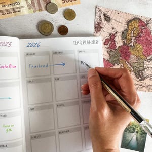 Ultimate Travel Journal | Personalised Adventure Gift | World Map & Photo Pages | Travel Planner and Diary immagine 12