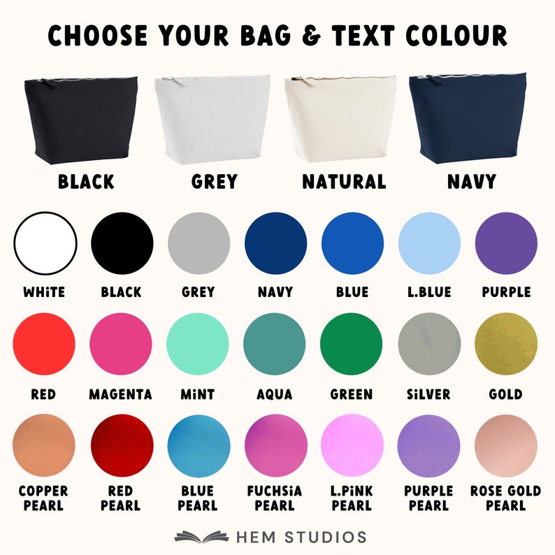 Personalised Make Up Bag Hidden Message Cosmetic Bag Birthday Gift Girlfriend Present, Wife Gift, Mum Gift, Bespoke Custom Makeup Bags zdjęcie 6