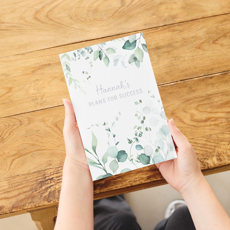 Personalised Daily Planner | A5 Undated Weekly & Daily Organiser | Custom Journal + Gift for Her image 4