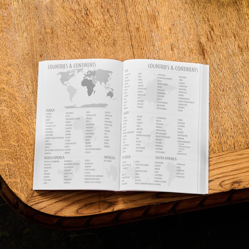 Ultimate Travel Journal | Personalised Adventure Gift | World Map & Photo Pages | Travel Planner and Diary immagine 13