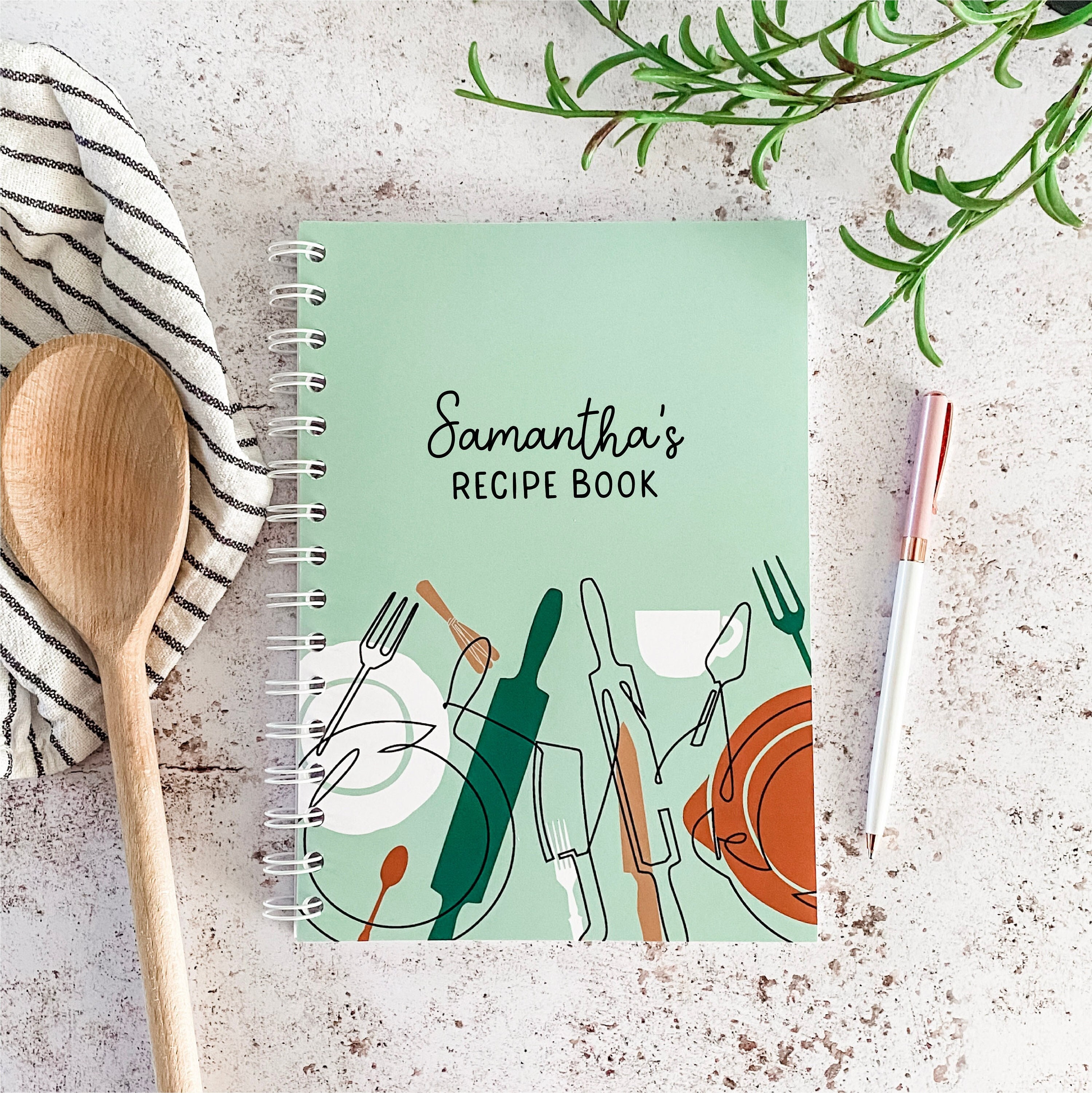 Recipes: Blank Recipe Book to Create Your Own Delicious Recipes | Do-It-Yourself Cookbook | Empty Cookbook to Write in Your 120 Favorite Recipes
