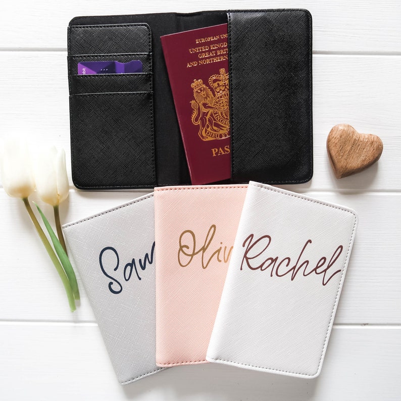 Personalised Passport Holder Personalized Gift for Couples Etsy