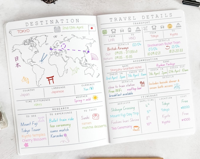 Travel Journal | Bucket List & Holiday Planner | Adventure Memory Notebook