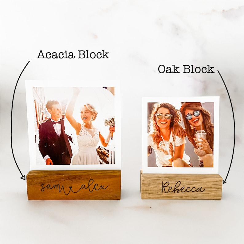 Personalised Engagement Gift Hidden Message Polaroid Photo Block Congratulations Personalized Wedding Engagement Gift Engaged image 4