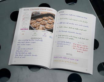 Personalised Baking Recipe Book | Custom Cookbook | Bake Journal | Star Bakers Gift | Kitchen Family Keepsake