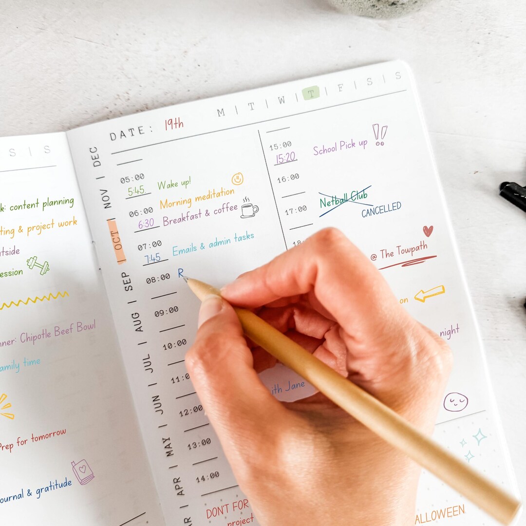 Time Blocking Planner | A5 Daily Schedule & Productivity Journal - Etsy