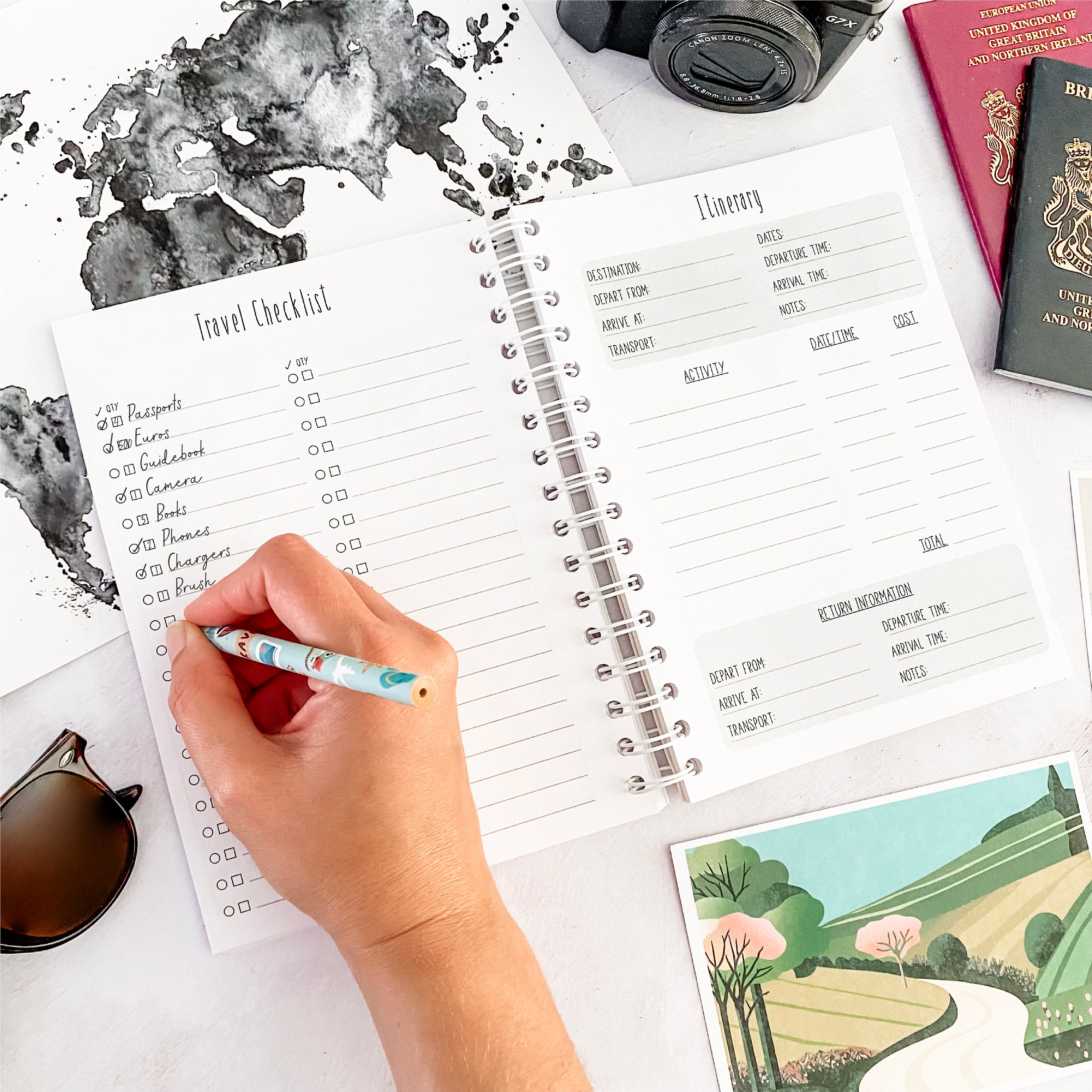 Travel Journal: Vintage Travel Journal For Couples To Keep Track And  Document All Your Travel itineraries, experiences and memories. Vacation  planner  memorable Event and Things To Do.: studio, Design:  9798484334582: 