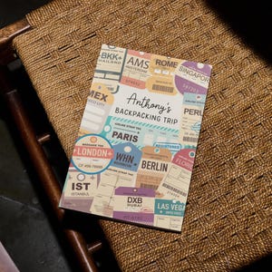 Ultimate Travel Journal | Personalised Adventure Gift | World Map & Photo Pages | Travel Planner and Diary immagine 6