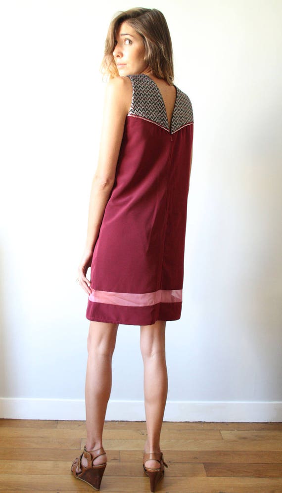 maroon and silver dress Burgundy And Silver Sequin Long Sleeve Wrap Front Midi Dress