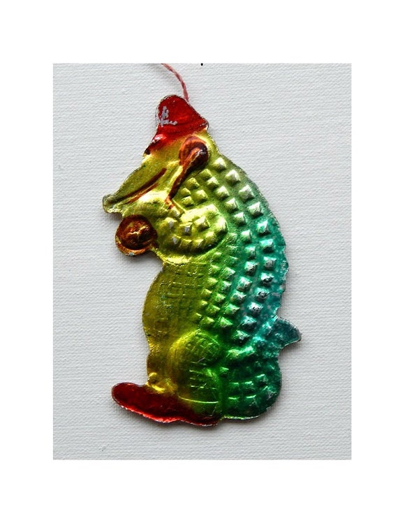 crocodile christmas decoration