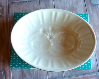 Jardinière ou bol ancien moule en céramique moulée à glissière