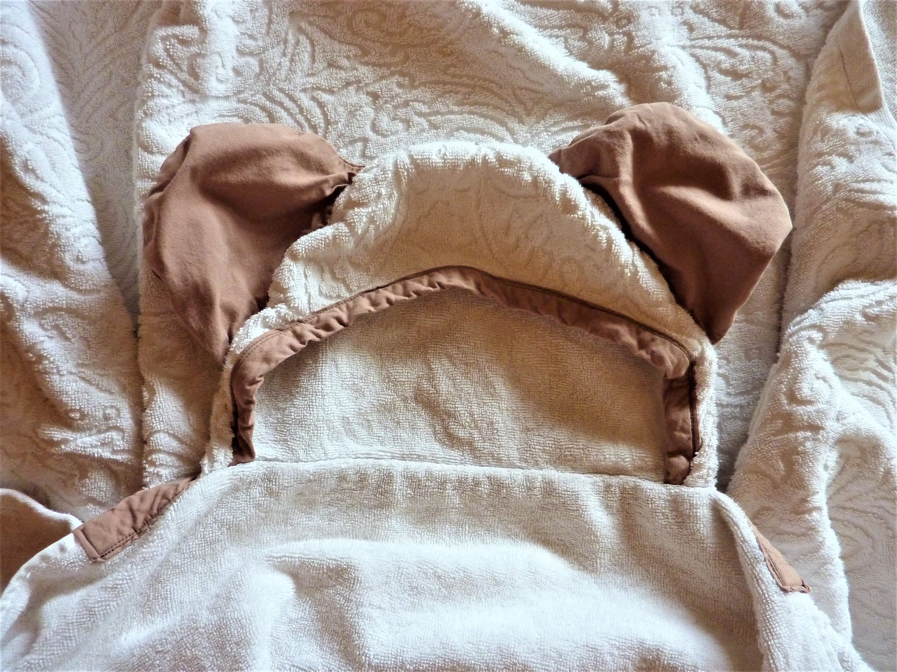 Buy Large Kronborg Hooded Bath Towel W Brown Ears 100 White Combed Cotton Made in Denmark 45 X 35 Plus Hood Online in India Etsy