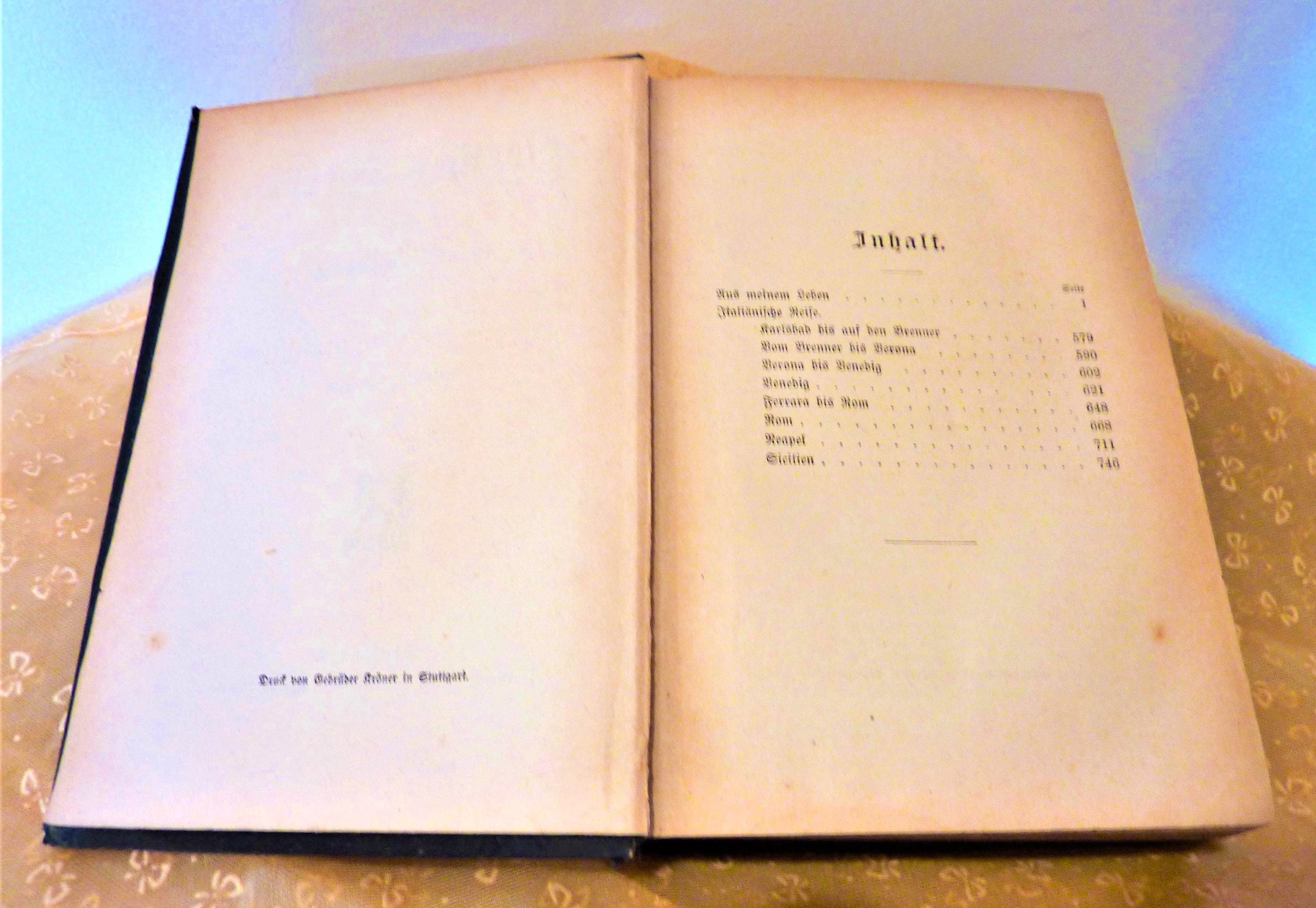 Goethe's Werke Vol. 4: 1887 German Edition Antique Hardcover - Etsy