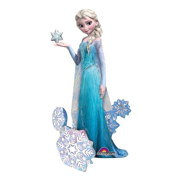 57" Frozen Elsa the Snow Queen Airwalker Foil Balloon Party Decorating Supplies