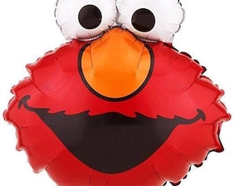 Jumbo Elmo Face Foil Balloon Birthday Party Decorating Supplies