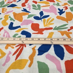 ruler pic to show scale of fabric
