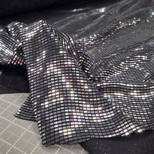 Special Occasion Designer Deadstock Disco Glitz Jersey Knit- by the yard