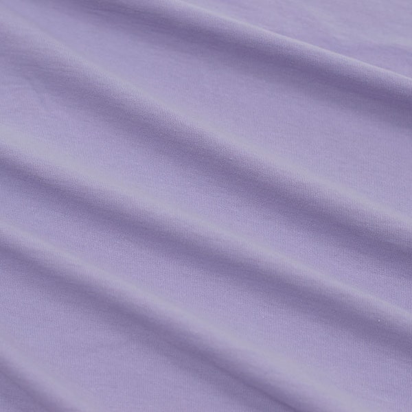 100% Cotton Jersey Lilac T-Shirt USA Made Knit Solid 7.5 oz- Sold by the Yard