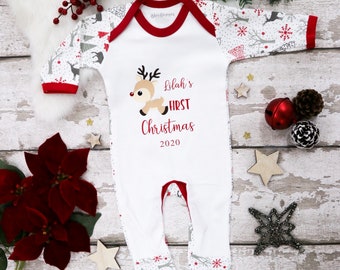 personalised christmas baby clothes