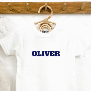 Personalised Name White Children&#39;s T-shirt