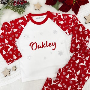 Children's reindeer pyjamas store