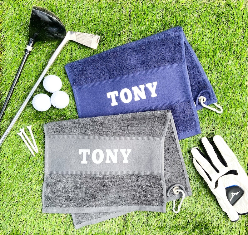 Personalised Name Golf Towel Gift for Men golf Accessory Etsy Australia