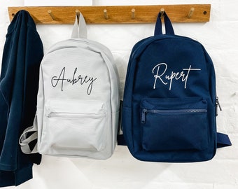 Personalised Name Junior Mini Backpack - Children's Backpack - Kid's School Bag
