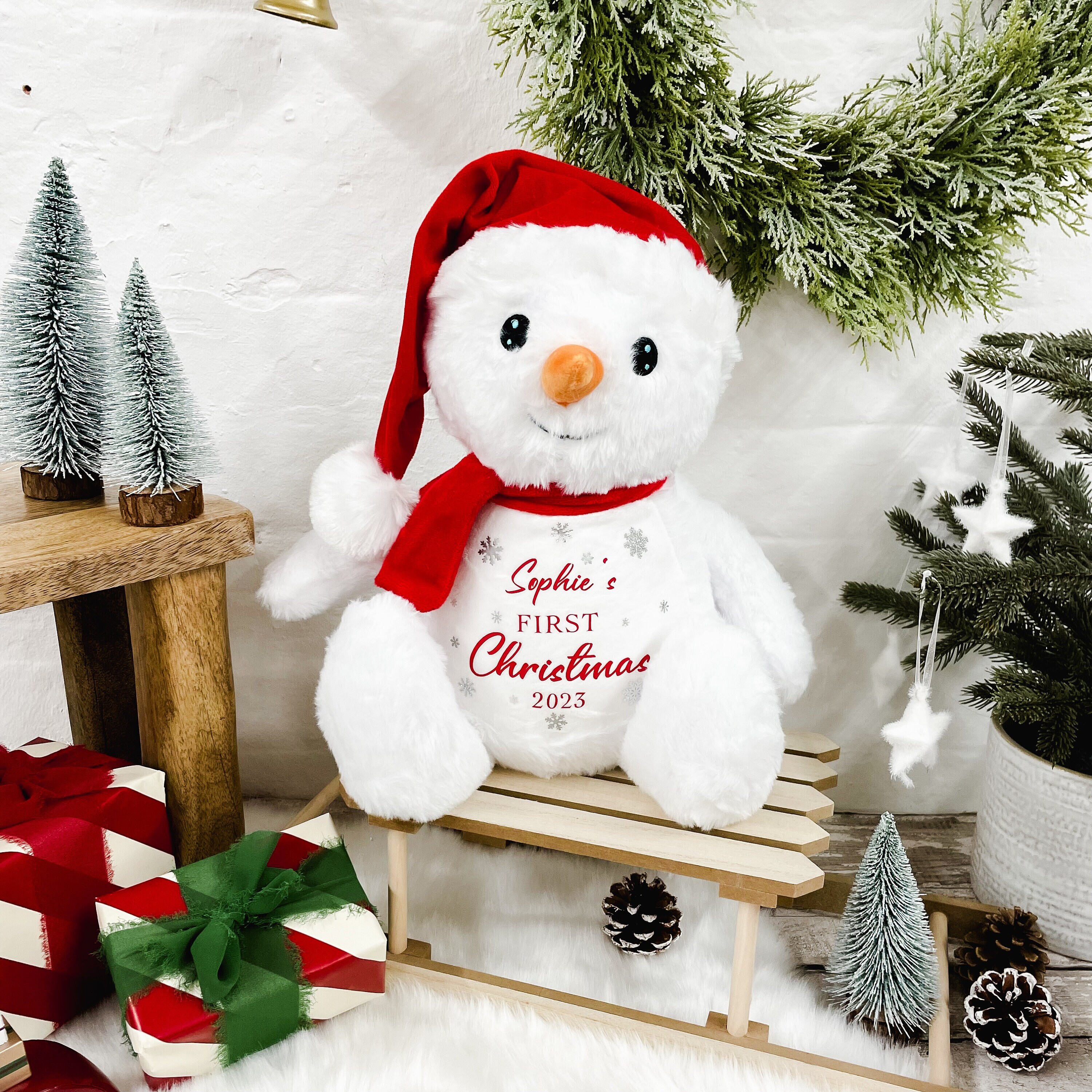 2023 New Fashion Soft Detachable Snowman Santa Claus Christmas