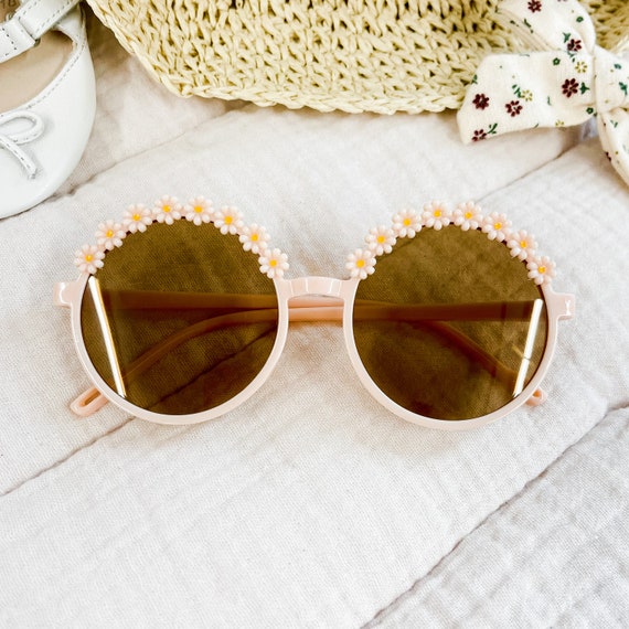 Gold Daisy Rimmed Sunglasses Daisy Sunglasses – Sicis Jewels main image 3