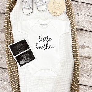 Body dla chłopca Little Brother, kamizelka, ogłoszenie o narodzinach, nowe dziecko