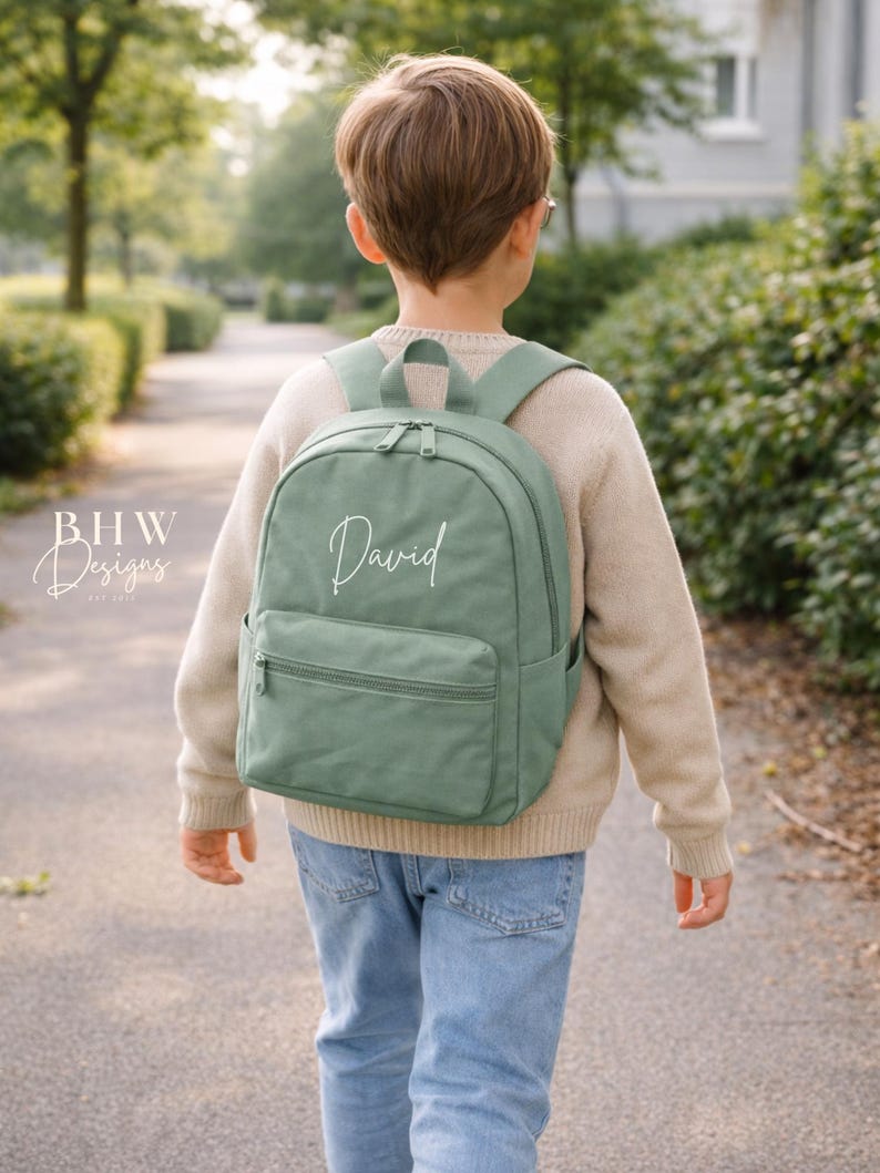 Personalised Name Junior Mini Backpack - Children's Backpack - Kid's School Bag image 3