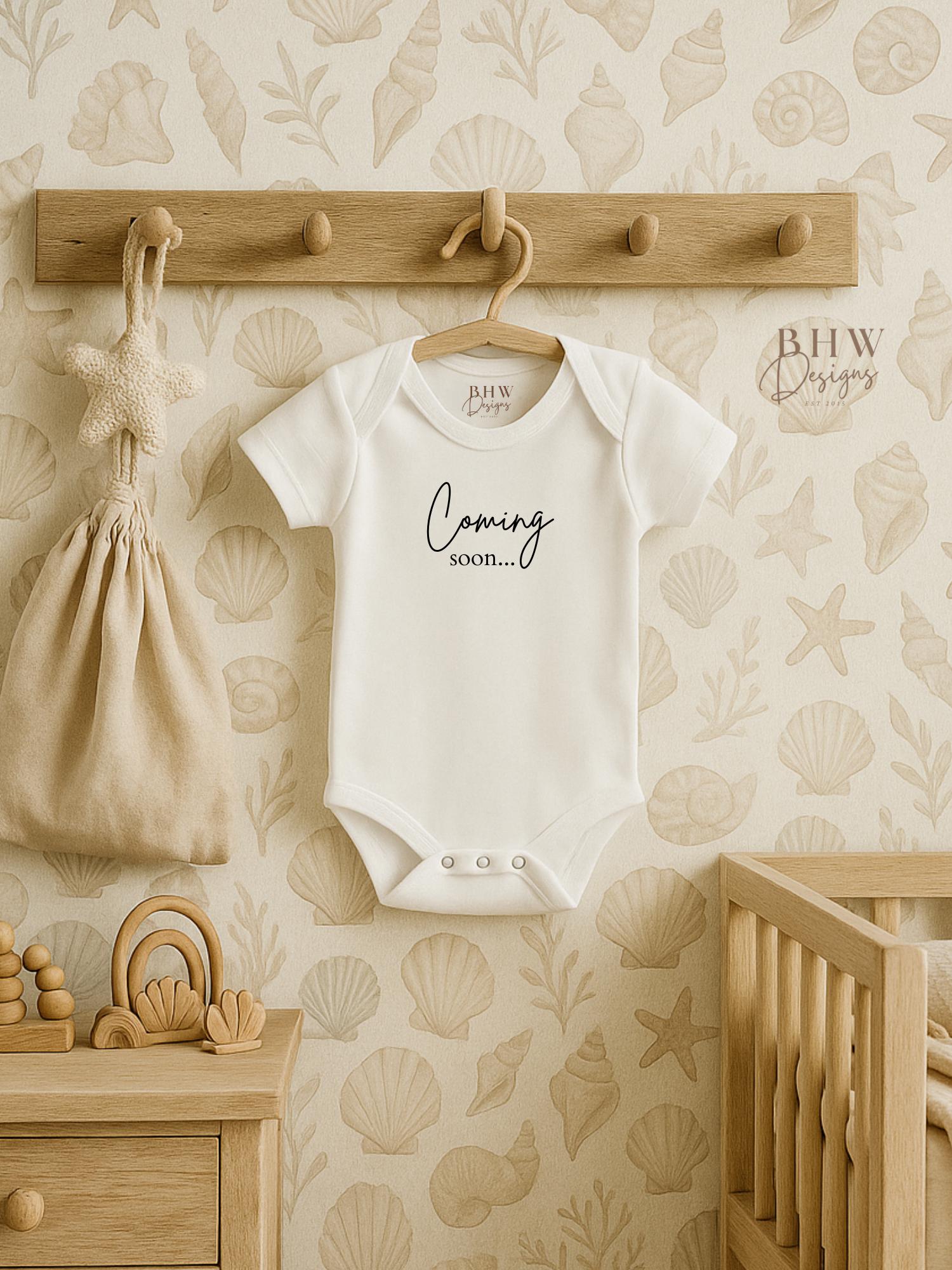 Coming soon Baby announcement Vest - New baby