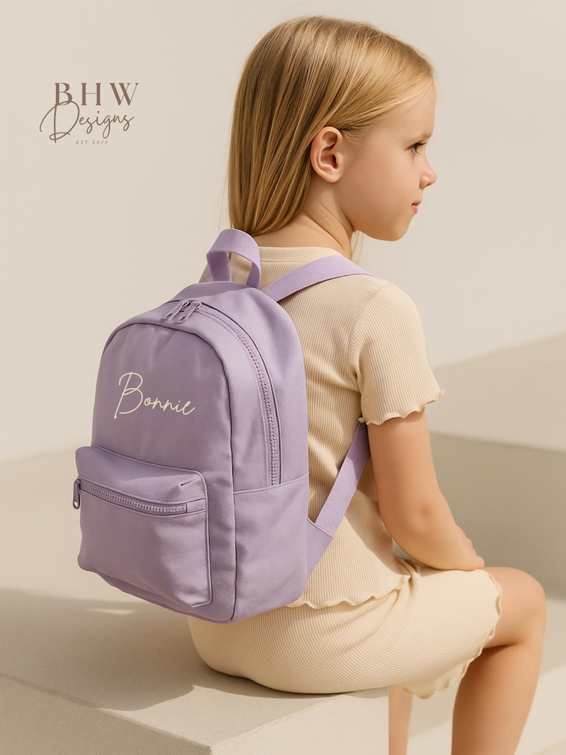 Personalised Name Junior Mini Backpack - Children's Backpack - Kid's School Bag image 6