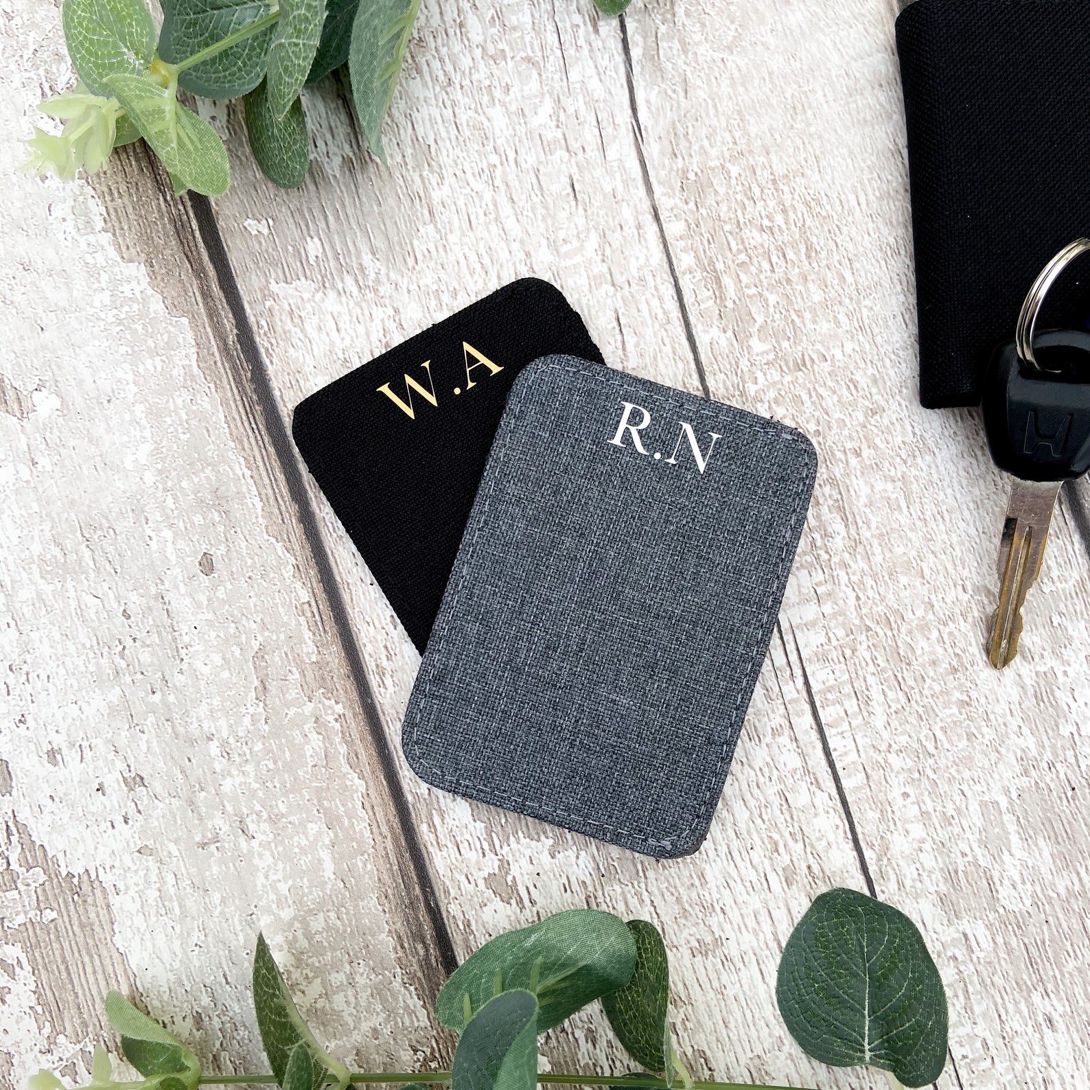 Initial Card Box Personalised Initial Card Holder - Materiel- Card Slip - Etsy UK
